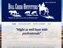 Tablet Screenshot of bullcreeklionhunts.com